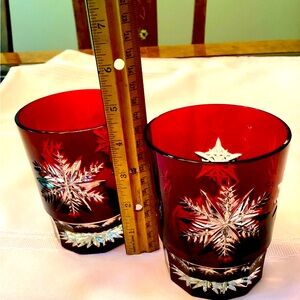 Set of 2 Waterford Crystal Double Old Fashioned glasses